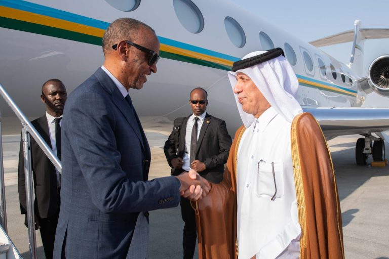 President Kagame arrives in Doha ahead of meeting with Amir of Qatar